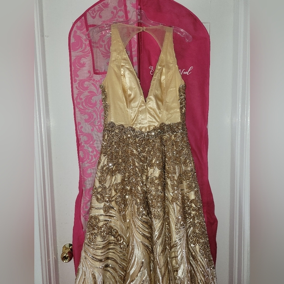 Size 12 tea-length evening/prom dress - Picture 4 of 4